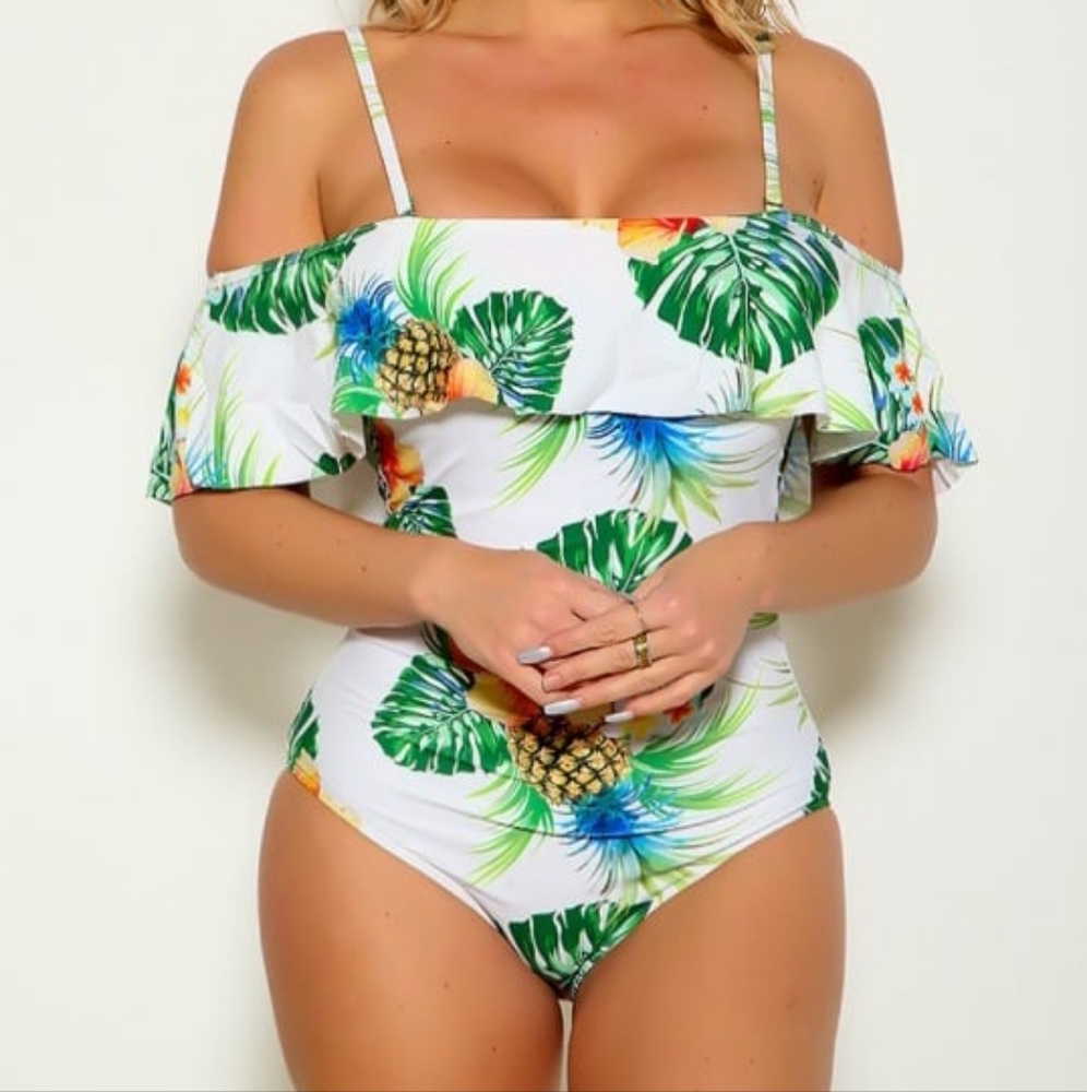 Tropical swim one piece size small